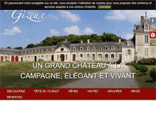 Tablet Screenshot of chateaudegizeux.com